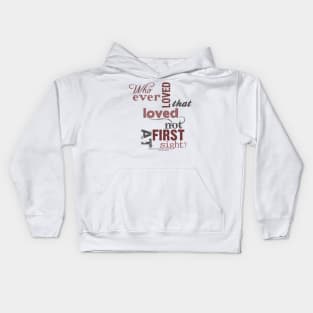 Christopher Marlowe Hero & Leander Love Quote (Colour) Kids Hoodie